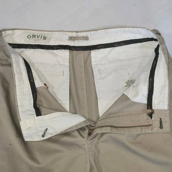 Orvis Vintage Men's Khakis. RN 70534. Size 34x31 1/2 - Picture 6 of 8